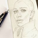 Exercising portraits . Menggambar Artistik, Menggambar, Menggambar Potret, Buku sketsa, Dan Membuat sketsa proyek oleh Rony Duarte - 10.31.2025