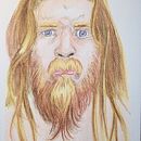 Self-Reflections on My Past #1 . Pictură în acuarelă de Chris Wolf - 11.05.2025