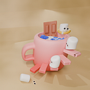 Baño de leche . % Chío Barra tarafından hazırlanan 3D Modelleme, Ve 3D projesi - 11.05.2025