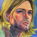 Kurt Cobain. Projekt z dziedziny Malarstwo olejowe użytkownika Diana Marnova - 06.11.2025