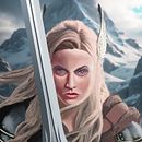 VALKYRIE . Design de caractere, Desen digital, Ilustrație digitală și Pictură digitală de David Roi Corral Naveira - 11.06.2025