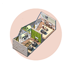 ArchViz with Rhino, Vray & Photoshop!. Un projet de 3D, Modélisation 3D, Architecture, ArchVIZ, Architecture numérique et Illustration numérique de Jose Santos - 09.11.2025