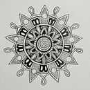 First Mandala. Art Therap, Drawing, Ink Illustration, Meditation, and Mindfulness project by Shawn Limbach - 11.12.2025