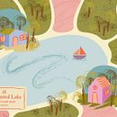 Enchanted Lake: A Fantasy Map. Un progetto di Illustrazione digitale di Skrzaci Kram - 18.11.2025