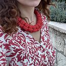 Mother and baby friendly necklace . Projekt z dziedziny Craft, Projektowanie biżuterii, Makrama, Wzornictwo tekst i liów użytkownika Ezgi Arıncı - 20.11.2025