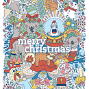 Christmas pets. Een project van Digitale illustratie y Vectorillustratie van Johnny Fields - 20.11.2025