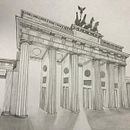 Puerta de Brandeburgo Ein Projekt aus dem Bereich Zeichnung, Bleistiftzeichnung und Architektonische Illustration von Francisca Munoz - 21.11.2025