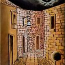 Borgo di Notte. Een project van  Olieverfschilderij,  Beeldende kunst y  Creativiteit van Franck Andres - 22.11.2025