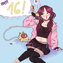 Birthday - Treball Personal. Un projet de Illustration numérique, Dessin , et Design graphique de Paula Romero Prian - 24.11.2025