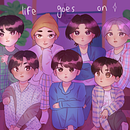 Life Goes On, BTS - Treball Personal. Un projet de Illustration numérique, Dessin , et Design graphique de Paula Romero Prian - 24.11.2025