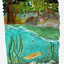 Rainbow at Site 10. Un progetto di Illustrazione infantile, Disegno, Pittura gouache, Illustrazione tradizionale, Illustrazione con inchiostro e Pittura di Kat - 24.11.2025