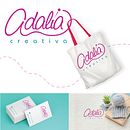 Logo Adalía Creativa. Un proyecto de Diseño gráfico, Diseño, Diseño textil, Br, ing e Identidad, Diseño de logotipos y Crochet de Jennifer Golding Nash - 25.11.2025