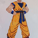 Goku Dibujo. Un projet de B, e dessinée, Illustration traditionnelle, Théorie des couleurs , et Manga de cristina_974007 - 26.11.2025