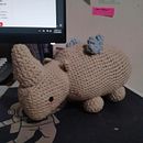 Creación de amigurumi 'Rinoceronte' Ein Projekt aus dem Bereich H, werk, Spielzeugdesign, DIY, Weben, Crochet, Amigurumi und Textildesign von Elizabeth Godínez - 26.11.2025