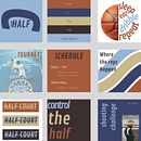Contenido para redes sociales: HALF COURT. Un progetto di Br, ing, Br, identit, Design, Design di loghi, Graphic design, Design tipografico e Tipografia di María Paula Mata S - 28.11.2025
