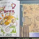 Daily Mindful Illustration Journal  . Arte plastice, Schițe, Creativitate, Desen, Caiet de schițe, Atenție, Ilustrație tradițională, Ilustrație botanică și Proiectarea informațiilor de Harley Christensen - 11.29.2025