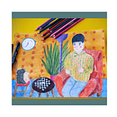 Niño ajedrecista y erizo. Un proyecto de Dibujo con lápices de colores, Ilustración tradicional, Pintura, Dibujo de Retrato y Pintura a la acuarela de Mili Vargas - 30.11.2025