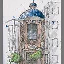 Valencia Art museum. Een project van  Architecturale illustratie,  Tekening,  Illustratie met inkt, Sketchbook y  Schetsen van rodrigopr_1 - 01.12.2025