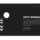 Layout para um Site de Arte Minimalista. Un proyecto de Diseño gráfico y Programación de Andreia Duarte Bilenkij - 04.12.2025