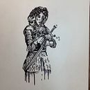 achurado. Desenho, Ilustração com tinta, Sketchbook, Desenho a lápis, e Esboçado projeto de sofybb255 - 08.12.2025