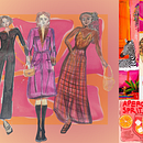 Otoño Tropical - atemporal . Sketching, Digital Drawing, Fashion Design, Traditional illustration, and Fashion Illustration	 project by Emilia Riofrio - 12.09.2025