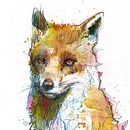 The Neon Fox. Un proyecto de Ilustración con tinta, Dibujo, Bellas Artes, Pintura, Pintura acrílica, Pintura a la acuarela, Bocetado, Dibujo a lápiz y Artesanía de Carne Griffiths - 16.12.2025