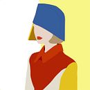 ritratto di donna in giallo, rosso, bl. 2D Animation, Animation, Digital Illustration, Motion Graphics, Animated Illustration, and Traditional illustration project by Katiuscia Incarbone - 12.21.2025