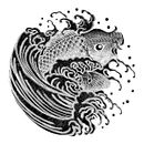 Pez Koi - Ilustración digital. Un progetto di Illustrazione digitale, Design digitale, Graphic design, Arte concettuale e Design di Eduardo Jose Espinoza - 24.12.2025