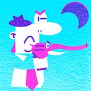 "Elephant Gun", falsa risografía. Un projet de Dessin, Illustration numérique, Illustration traditionnelle, Dessin numérique, Design graphique, Communication, Conception de personnages , et Créativité de Carlos Alexis Ramírez Solís - 24.12.2025