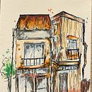 Primeiro Projeto . Ilustrasi Arsitektur, Menggambar, Ilustrasi Tinta, Buku sketsa, Dan Membuat sketsa proyek oleh Andressa Brito - 12.28.2025