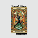 El viaje de el loco - El Loco - Arcano 0. Ilustração digital projeto de Micaela Harguinteguy - 29.12.2025