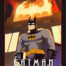 The Dark Knight — Reinterpretación animada. Projekt z dziedziny Ilustracja c, frowa, Projektowanie postaci, R, sunek c i frow użytkownika Dani Pites - 04.01.2026