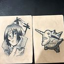 Itachi e Gengar. Un proyecto de Diseño de tatuajes de Marco Antônio Araújo - 07.01.2026