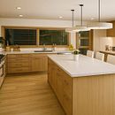 Render cocina-comedor. Design de interiores, Visualização arquitetônica, Ilustração arquitetônica, e Design de iluminação projeto de Josefa Latorre González - 07.01.2026