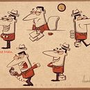 Cartoon Character paintings with different shapes. Un projet de Dessin, Conception de personnages et Illustration traditionnelle de Anindita Dey - 12.01.2026