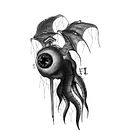 Ojo Demoniaco . Un proyecto de Dibujo digital, Ilustración digital, Dibujo, Ilustración tradicional y Diseño de tatuajes de Jesús Fernando Zamora Haro - 15.01.2026