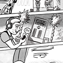 Process of my first comic page . Comic, Scriere creativă, Desen digital, Desen, Scrierea ficțiunii, Ilustrație cu cerneală, Narrativ, Desen în creion, Stor, board, Stor, telling & Ilustrație tradițională de Lionel Bethancourt - 01.16.2026