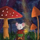 Mouse in a magical mushroom forest. Un progetto di Illustrazione infantile, Illustrazione digitale, Pittura digitale e Albo illustrato di Ana Kuzmanović - 17.01.2026