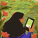 “Rumput di seberang sana selalu tampak lebih hijau”  . Ilustrasi Digital, Dan Menggambar proyek oleh Ruby Lopez Zenteno - 01.21.2026