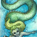 Watercolor Siren Ein Projekt aus dem Bereich Skizzenentwurf, Kreativität, Zeichnung, Traditionelle Illustration und Sketchbook von clokinz - 21.01.2026