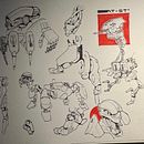 Robot sketching . Desen de Gianluca Marras - 01.22.2026