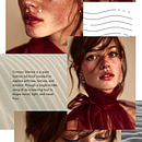 AI Fashion editorial : CRIMSON SILENCE. Fashion Design, Fashion Photograph, Digital Marketing, Social Media Design, Artificial Intelligence, AI Design, AI Content Creation, Image Generation, Text, Stor, and telling with AI project by Vishnu S - 01.22.2026