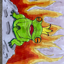 frog. Een project van  Schetsen,  Creativiteit,  Tekening, Traditionele illustratie y Sketchbook van tori - 22.01.2026