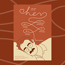 Her (2013) - movie poster concept. Un progetto di Design di poster , Graphic design e Design digitale di Peter Javorkai - 23.01.2026