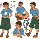 Sol - Character Sheet  . % Diana Garcia Madero tarafından hazırlanan Sanatsal Çizim, Karakter Tasarımı, Çizim, Anlatı, Eskiz çizimi, Hika, e panosu, Hika, e anlatımı, Dijital İllüstras, Ve on projesi - 01.24.2026