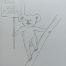 Koala reivindicativo . Design de caractere, Ilustrație pentru copii, Desen și Desen în creion de maiteurrestilla - 01.25.2026