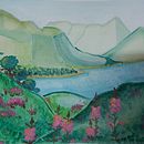 TEG - Sèrie de paisatges (Primer). Een project van Traditionele illustratie,  Tekening y Aquarelschilderen van Laia Cuesta Z. - 26.01.2026