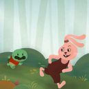 Broasca si Iepurele . Ilustrasi Anak-Anak, Ilustrasi Digital, Menggambar & Ilustrasi tradisional proyek oleh Daria Vrabie - 01.27.2026