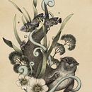 De nutrias y rayitas. Desenho e Ilustração naturalista projeto de Dayananda Foraois - 28.01.2026