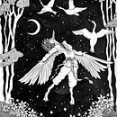 The Six Swans. Desenho, Desenho artístico e Ilustração com tinta projeto de lornafogden - 28.01.2026